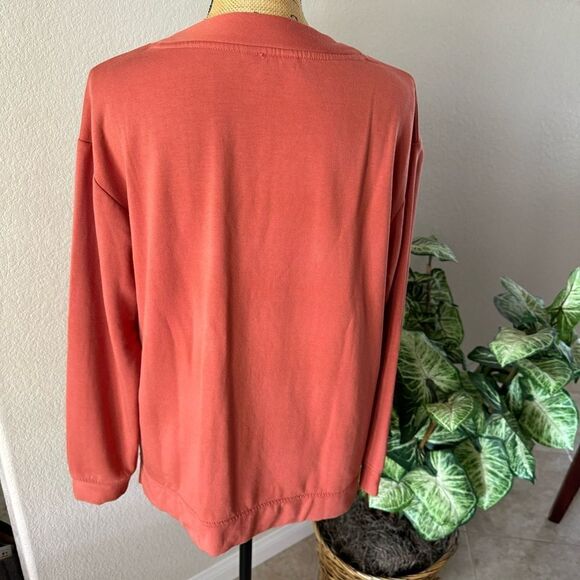 Orvis Women’s V-Neck Pullover Top, Medium, Terracotta - Classic Collection - Picture 5 of 7